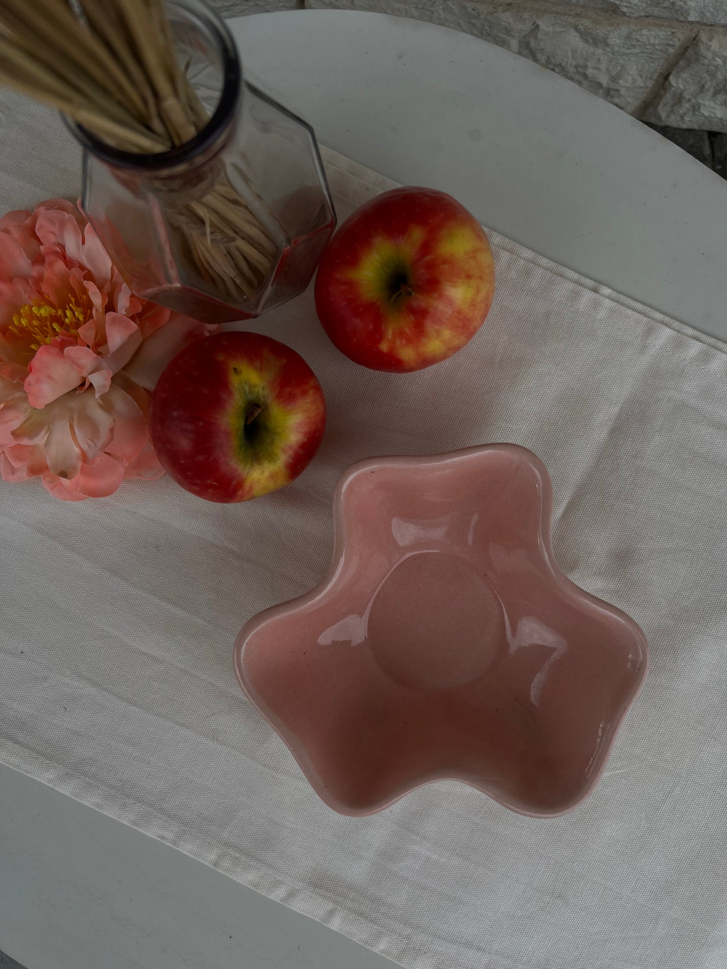 Pink Florea ceramic bowl 